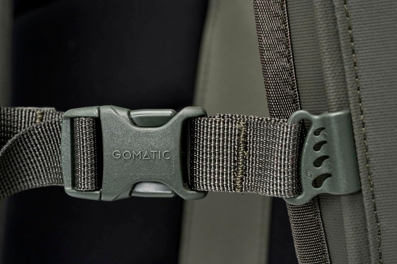 14L Travel Backpack: Elegant and Functional Daypack with Green Buisness for Commuting, Work and Travel | Durable, Stylish and Comfortable for Modern Professionals | Water Resistant, Olive, 14 - Image 8