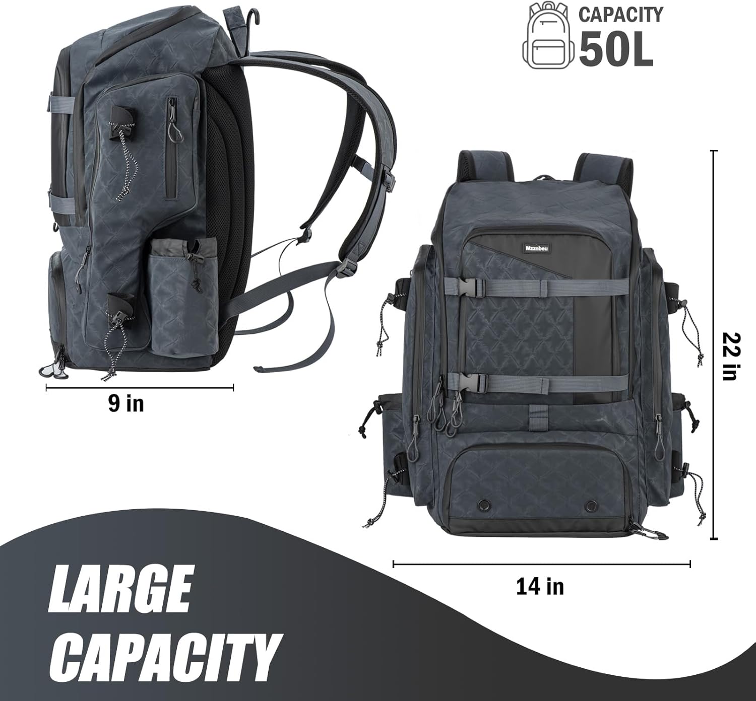 50L Lacrosse Backpack Multifunctional Sports Backpack - Image 2