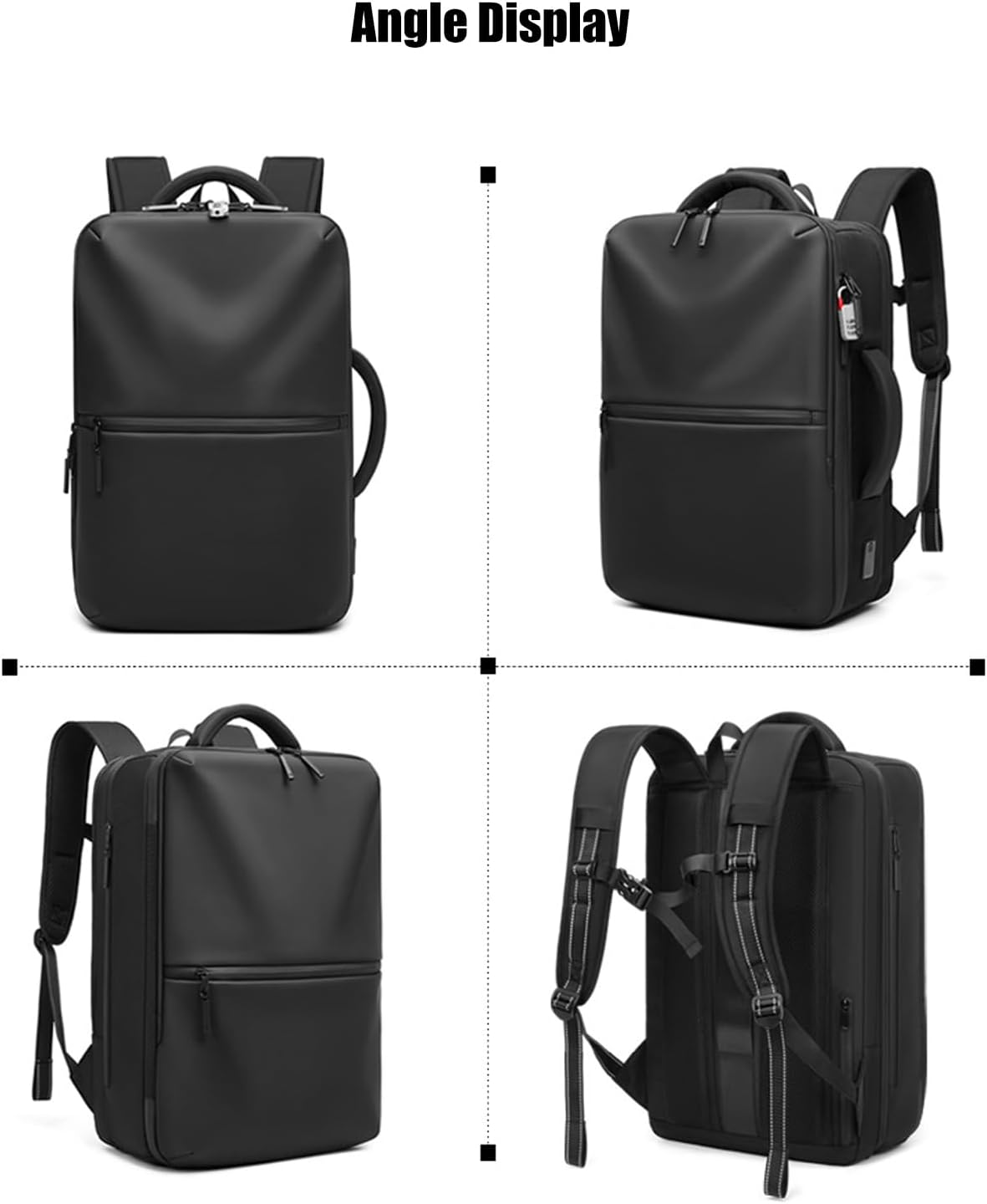 60L Premium Vacuum Travel Carry on Backpack for Adults, 17Inch Durable Water Resistant Business Vacspace Laptop Backpack with TSA Lock, With Violent Air Pump,Very Sturdy and Reliable - Image 2