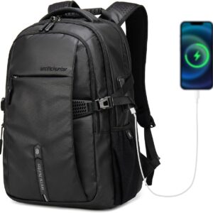 ARCTIC HUNTER AH Business Laptop Backpack for Men 30L Black i##e##s: Work Commuting ^^ Large ^^ Travel Carry On Backpack ^^ Flight Approved ^^ for Airplane ^^ Professional ^^ Adult ^^ College Backpacks ^^ Casual Daypack :i##e##s