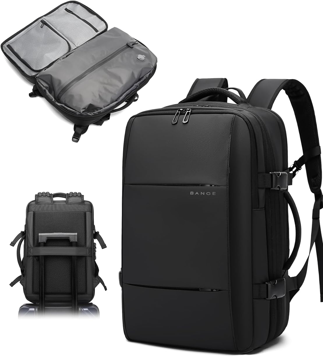 BANGE Airback Travel Backpack Expandable Backpacks i##e##s: Anti-Theft ^^ Vacuum Compression ^^ with Pump ^^ for Airplanes :i##e##s - Image 13