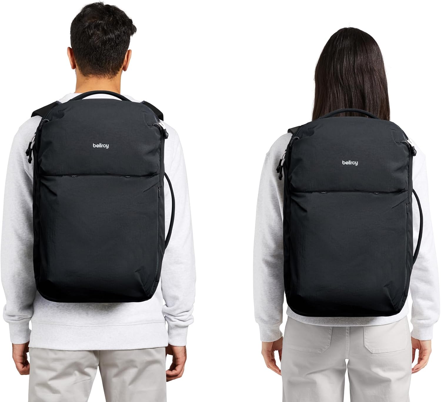 Bellroy Lite Travel Pack 38L (carry-on backpack, large travel backpack for international travelers, with laptop pocket, interior packing cells and tuck-away shoulder straps) - Black - Image 7