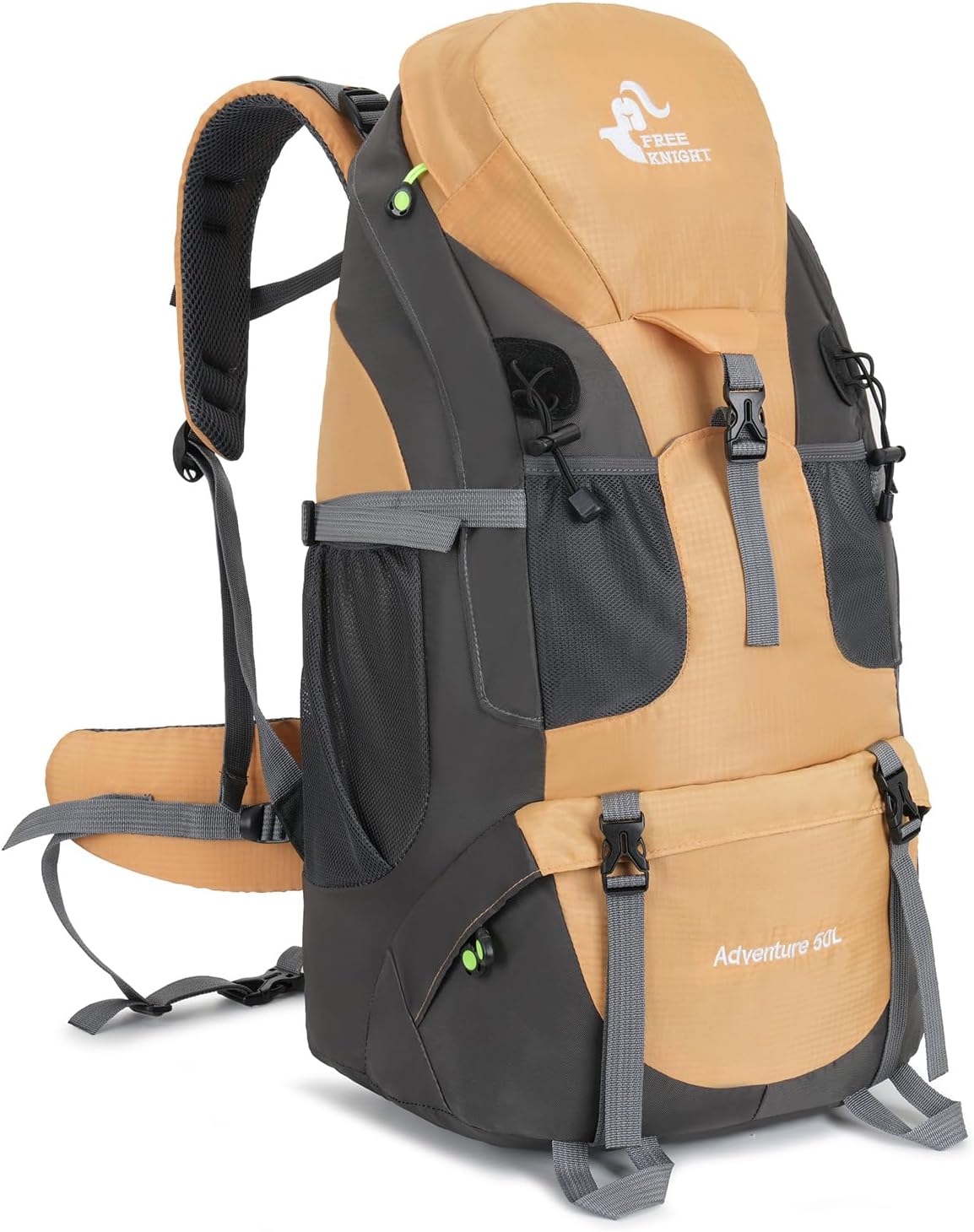 Bseash 50L Hiking Backpack, Water Resistant Lightweight Outdoor Sport Daypack Travel Bag for Camping Climbing Skiing Cycling (Black - No Shoe Compartment) - Image 15