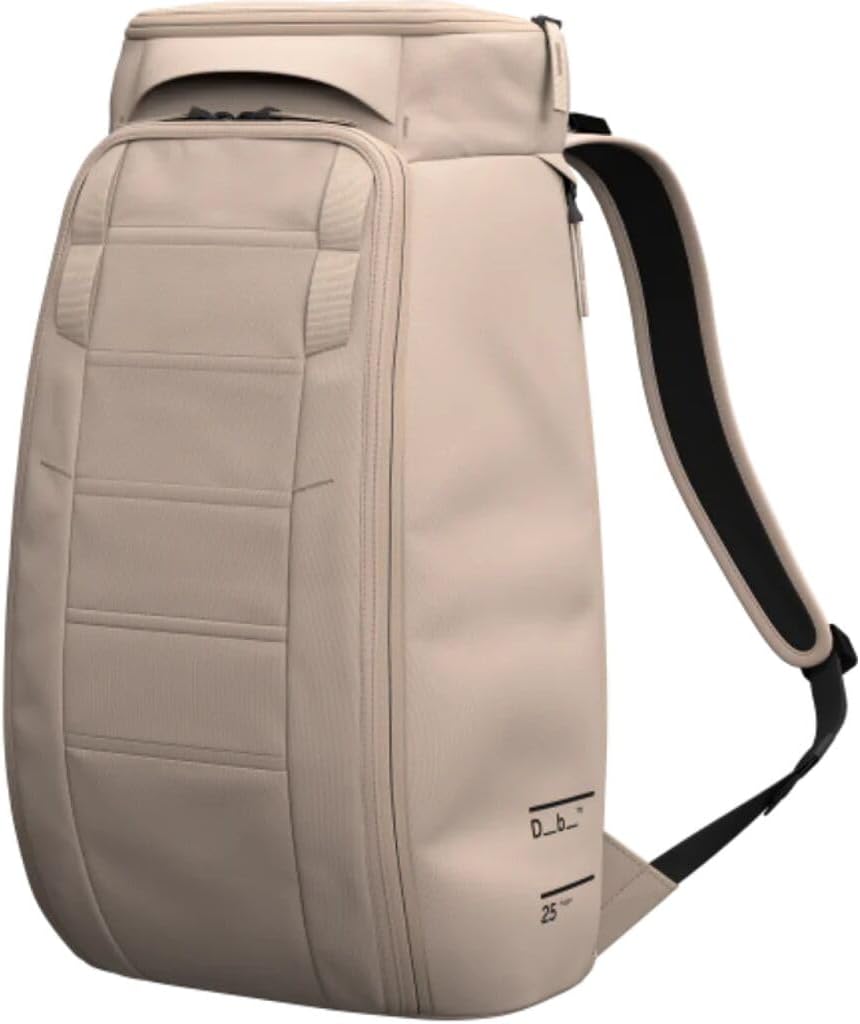 Db Journey The Hugger Backpack - Durable Travel Backpack with Laptop Compartment & Pockets for Work, Luggage Backpack with Roller Bag Hook Up System, 25L - Fogbow Beige