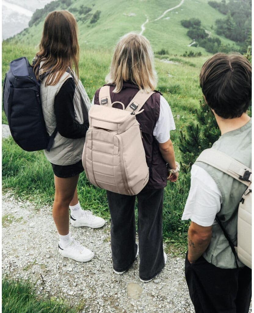 Db Journey The Hugger Backpack - Durable Travel Backpack with Laptop Compartment & Pockets for Work, Luggage Backpack with Roller Bag Hook Up System, 25L - Fogbow Beige - Image 2