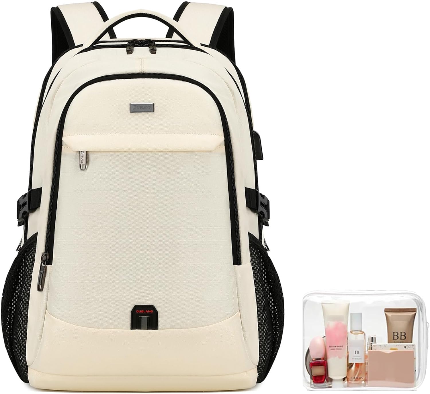 DUSLANG 17 Inch Laptop Backpack for Travel Water Resistant College Backpack for Men\/Women Laptop Bag with USB Charging Port,Black - Image 37
