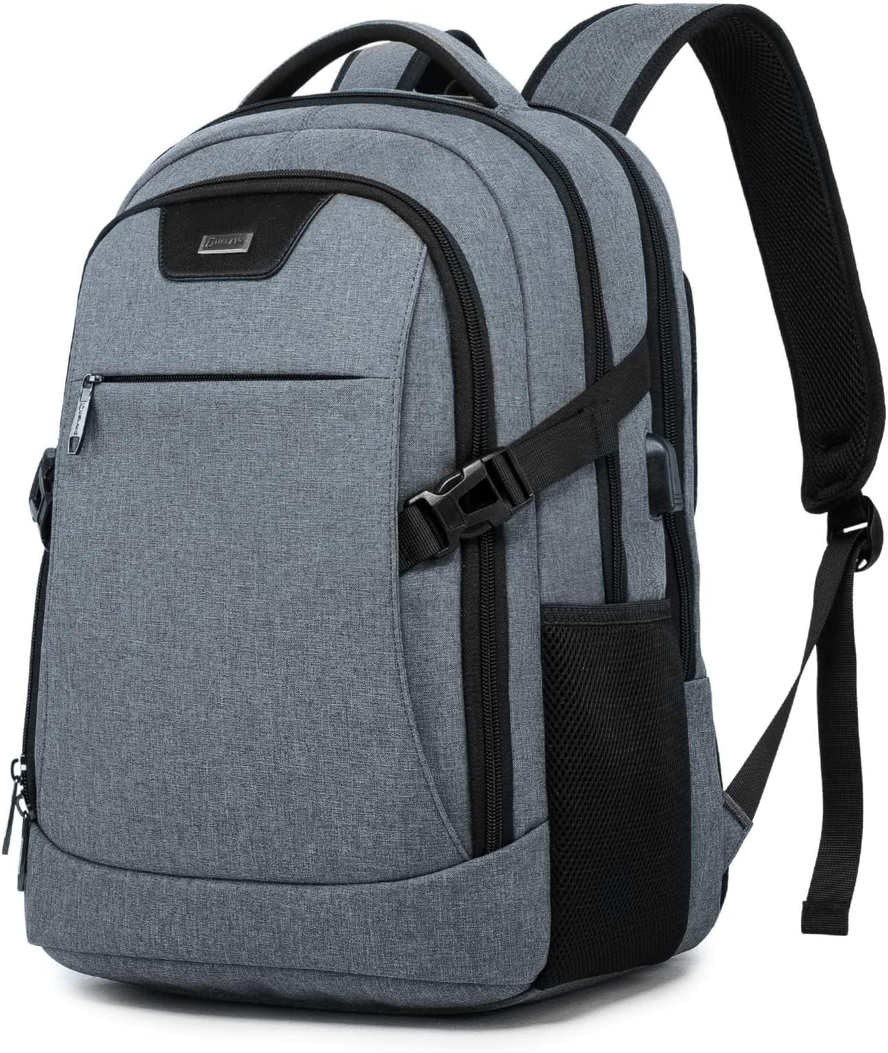 DUSLANG 17 Inch Laptop Backpack for Travel Water Resistant College Backpack for Men\/Women Laptop Bag with USB Charging Port,Black - Image 29