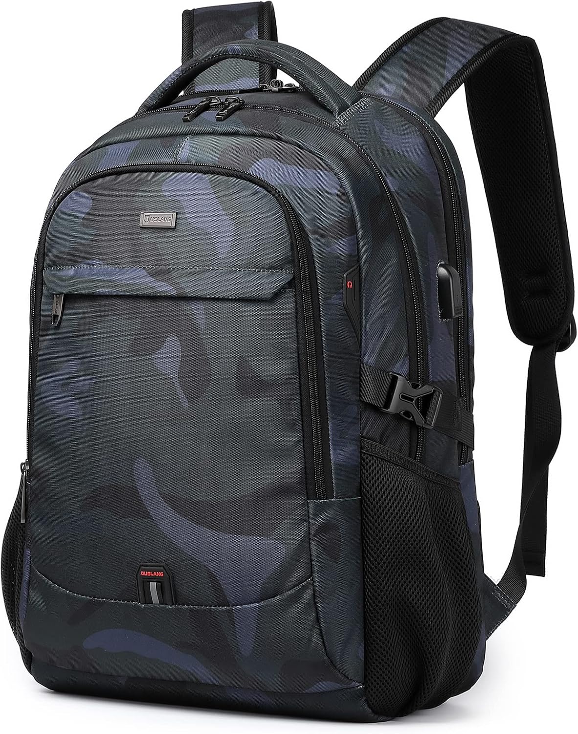 DUSLANG 17 Inch Laptop Backpack for Travel Water Resistant College Backpack for Men\/Women Laptop Bag with USB Charging Port,Black - Image 34