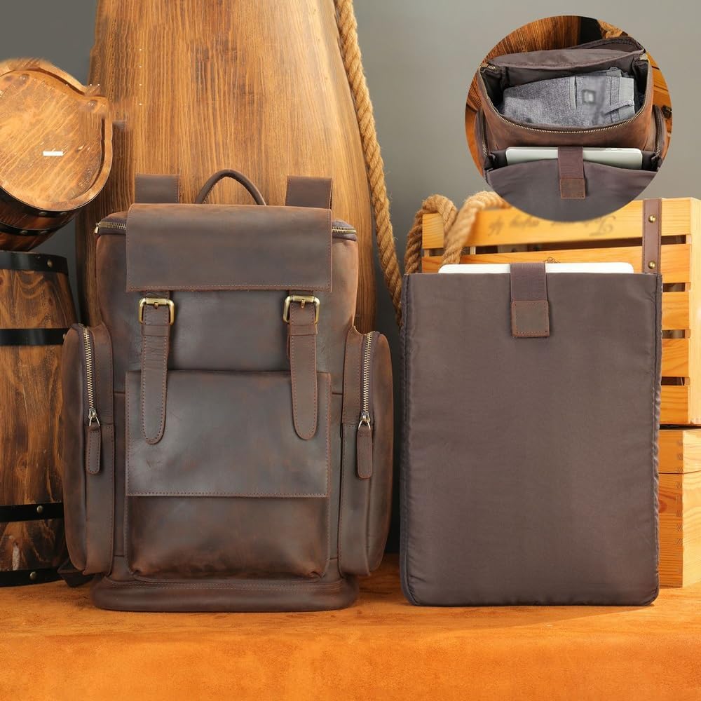 DUYHBAWRS Laptop Backpack for Men Casual Business Travel Rucksack Work Daypack - Image 3