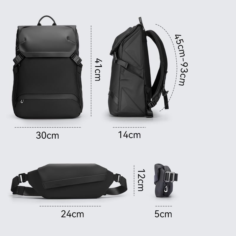 DUYHBAWRS Laptop Backpack, Hiking Waterproof Outdoor Sports Casual Daypack Travel Essentials - Image 2