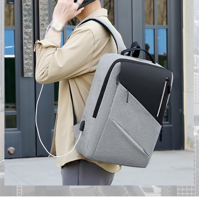 DUYHBAWRS Travel Laptop Carry on Backpack for Women Men, Laptop Backpack, with Port for Business(E) - Image 2