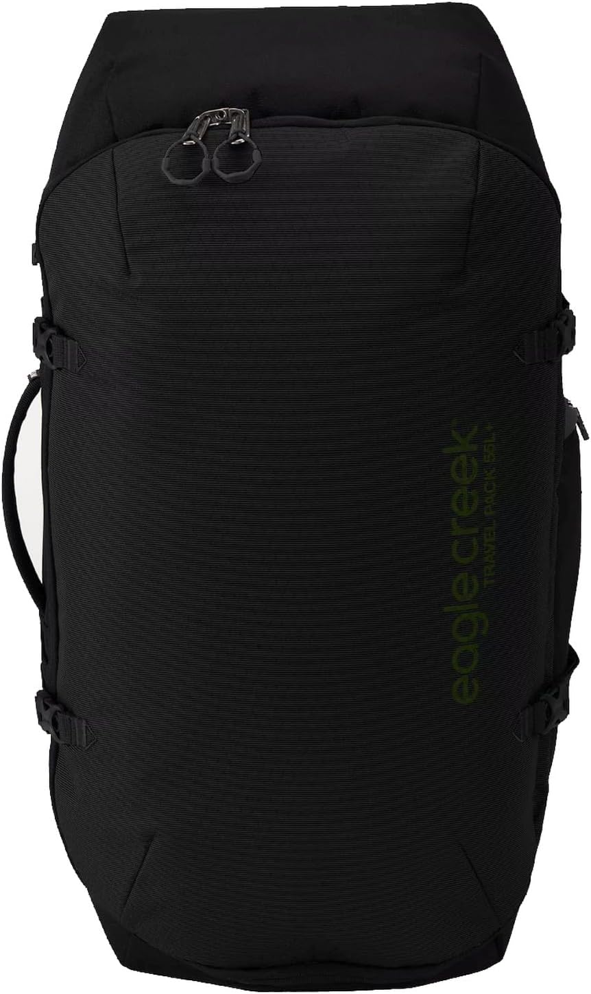 eagle creek Tour Travel Backpack 55L S\/M - Durable and Expandable with Ergonomic Fit, Laptop Pocket, and Lockable Zippers, Black