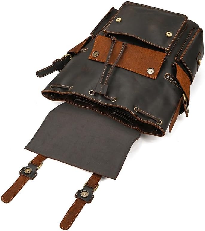 ERTXGBA Laptop LARGE Backpack Casual Bookbag Daypack Camping Travel Rucksack(D) - Image 6