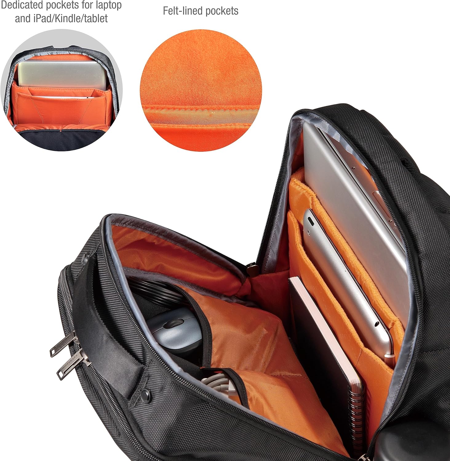 EVERKI Studio Expandable Laptop Backpack for Men & Women – Business and Travel Backpack, Carry-On Backpack for Office & Travel, Professional Backpack, 15-Inch MacBook & Laptop Bag, 26L Capacity, Black - Image 6