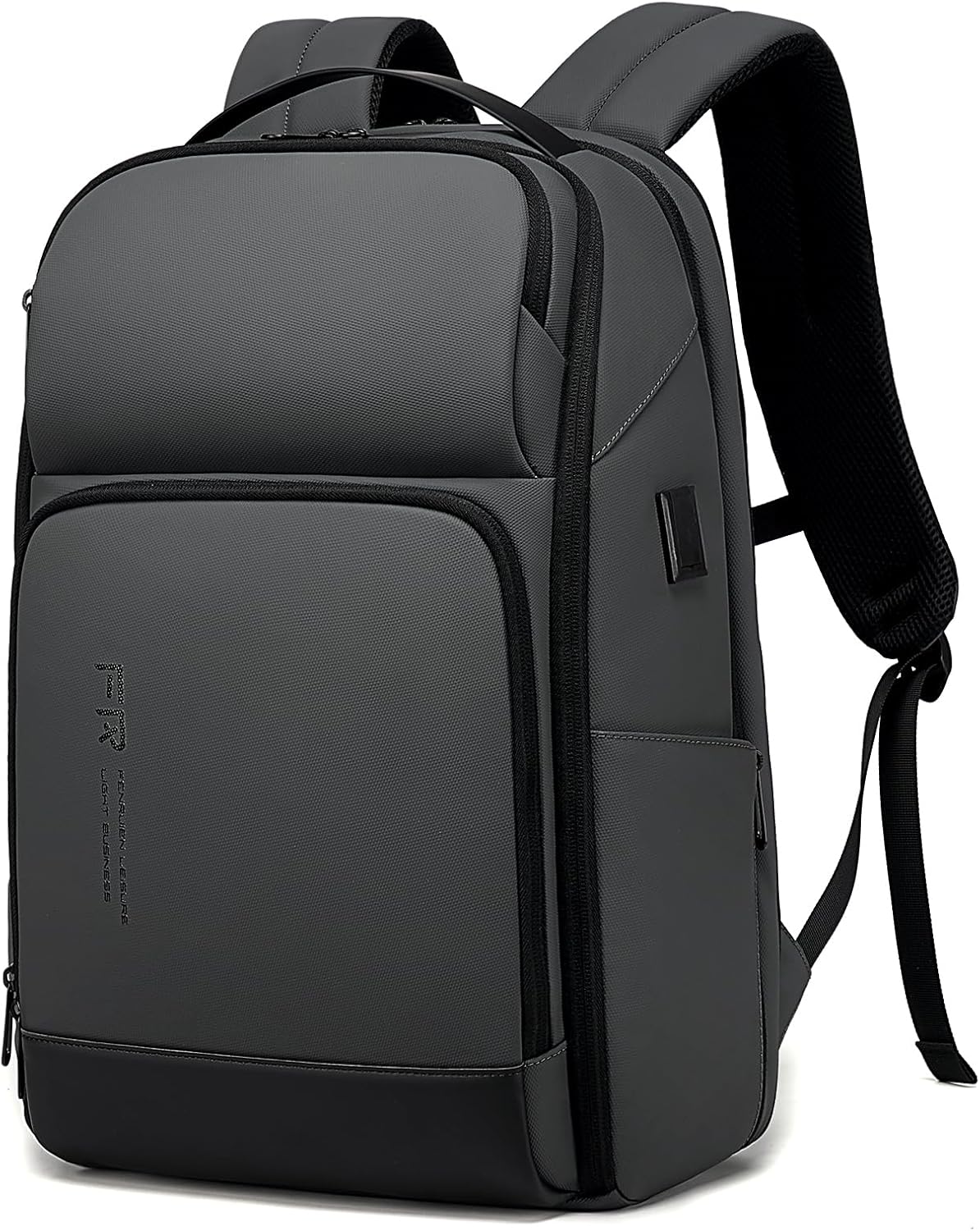 FENRUIEN 17 Inch Computer Backpack Travel Backpack for Men, Black i##e##s: Expandable ^^ Water Resistant ^^ with USB Port ^^ Laptop Bag ^^ for Business ^^ for College ^^ for Work :i##e##s - Image 8