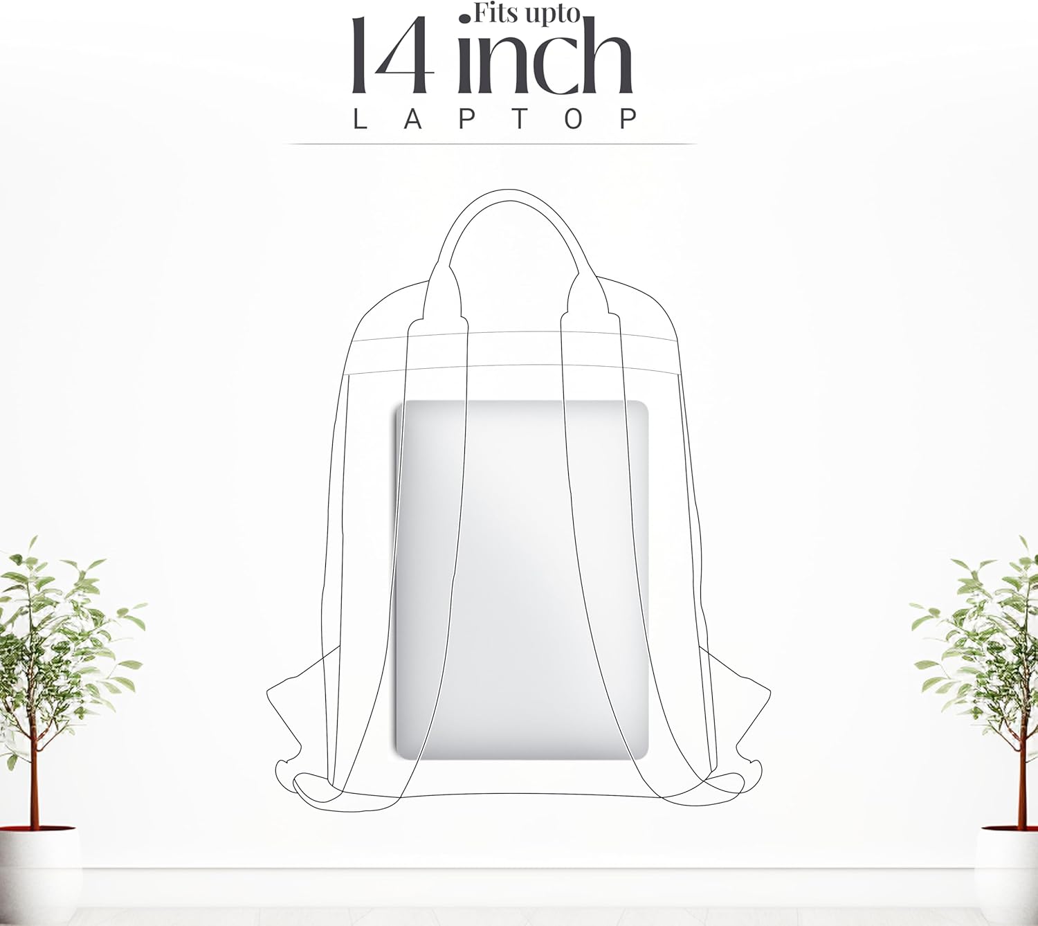 Hammonds Flycher Genuine Leather Travel Backpack for Men and Women, Stylish Travel Bag, 14" Laptop Bag, Durable & Spacious Laptop Backpack for Daily & Business Use - Black - Image 7