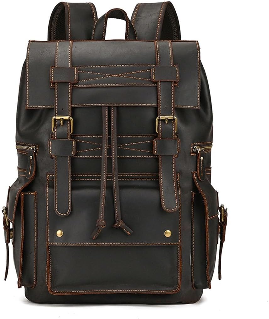 HIONJIN Laptop LARGE Backpack Casual Bookbag Daypack Camping Travel Rucksack(D) - Image 8