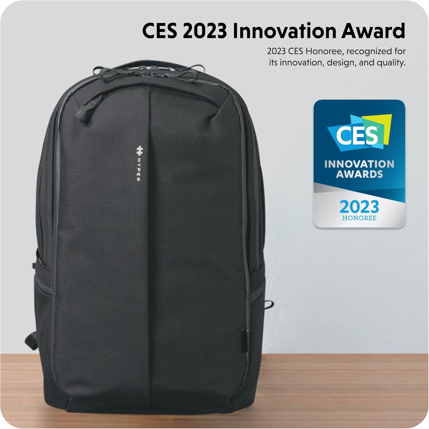 HyperPack Pro 22L Slim Travel Backpack with 'Find My' Compatibility - Fits up to 16” Laptop. Anti Theft w/RFID Protective Pocket. - Image 8