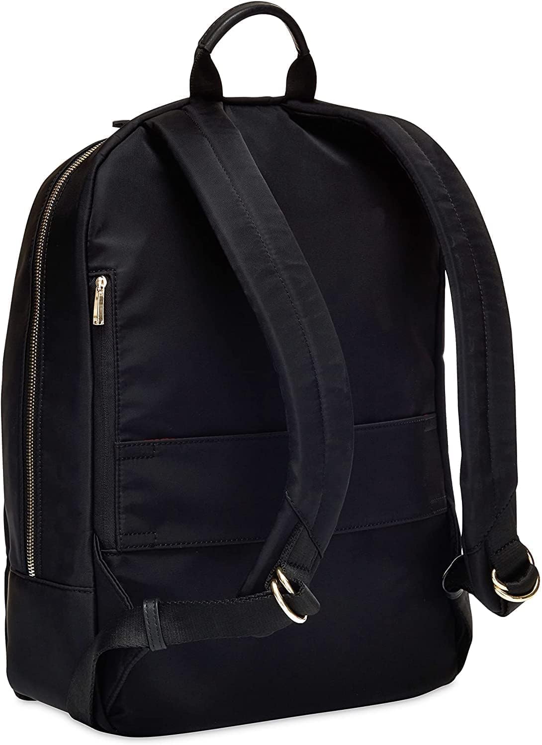 KNOMO Beauchamp Women's 14" Laptop Bag Computer Backpack Bookbag for Work, College, Travel Daypack Purse, Black, Golden Zip - Image 3