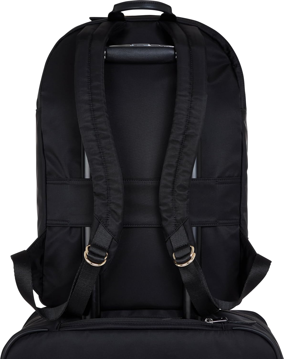 KNOMO Beaufort 15.6" Laptop Backpack Work Bag Purse for Women Large Travel Rucksack with Golden Zip, Black - Image 6