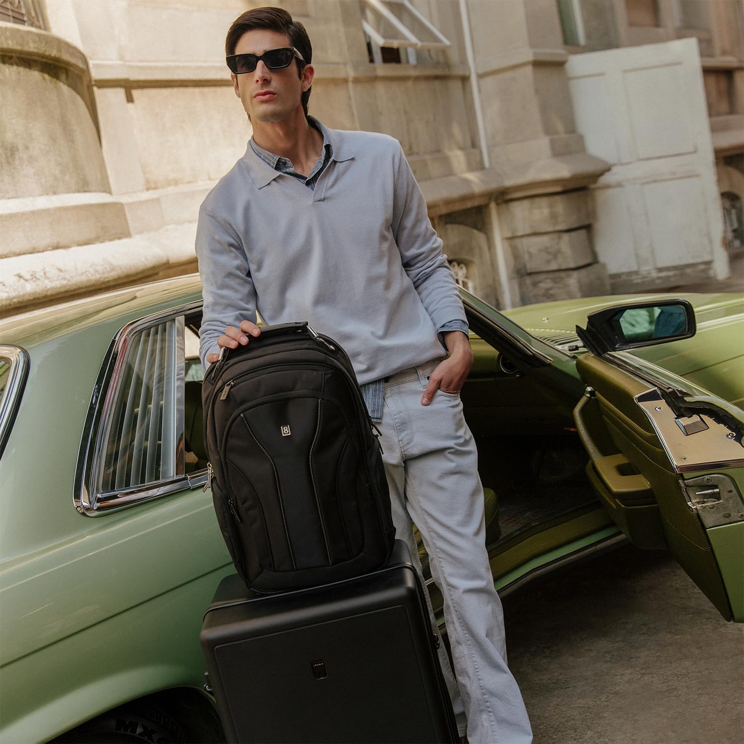 LEVEL8 Laptop Backpack Work Backpack for Men Women Black Fits 15.6" Laptop and Notebook i##e##s: Travel Computer Bag ^^ for Business :i##e##s - Image 8