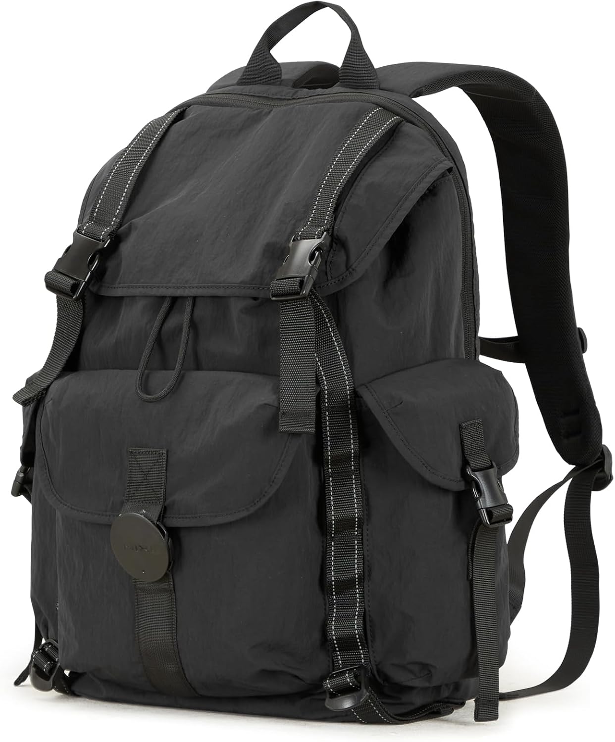 mixi Travel Backpack for Women Men, 18 Inch Carry On Laptop Backpack Black i##e##s: Flight Approved ^^ "fits 16 Laptop" ^^ Lightweight ^^ Waterproof ^^ Hiking Backpack ^^ Travel ^^ Outdoor ^^ Business ^^ Casual ^^ Daypack :i##e##s