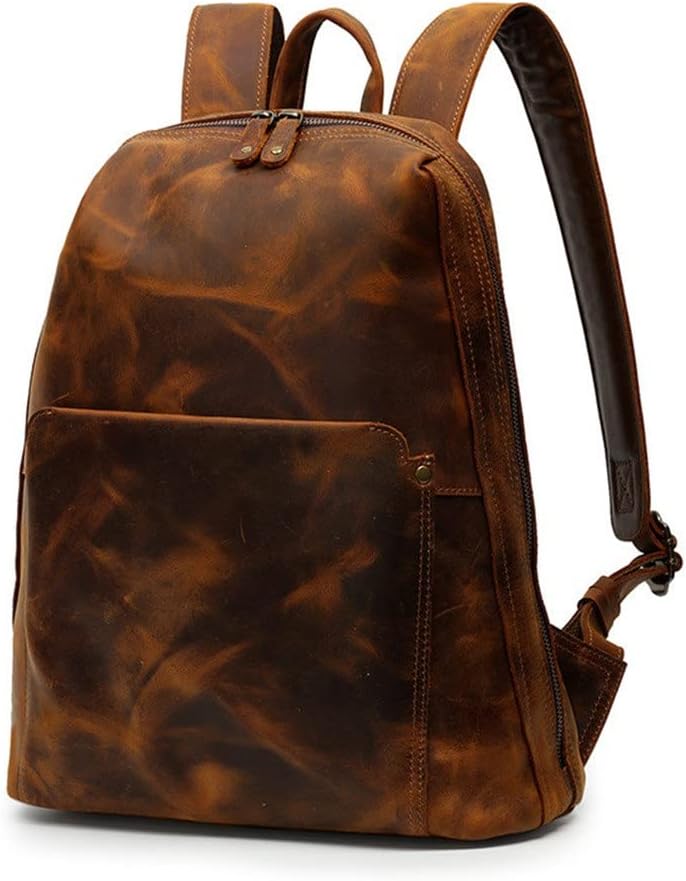 NSUQOA JSEIAJB 1pcs Backpack Men's Bag Retro Men's Travel 14 Inch Computer Trendy Backpack Women(E) - Image 4