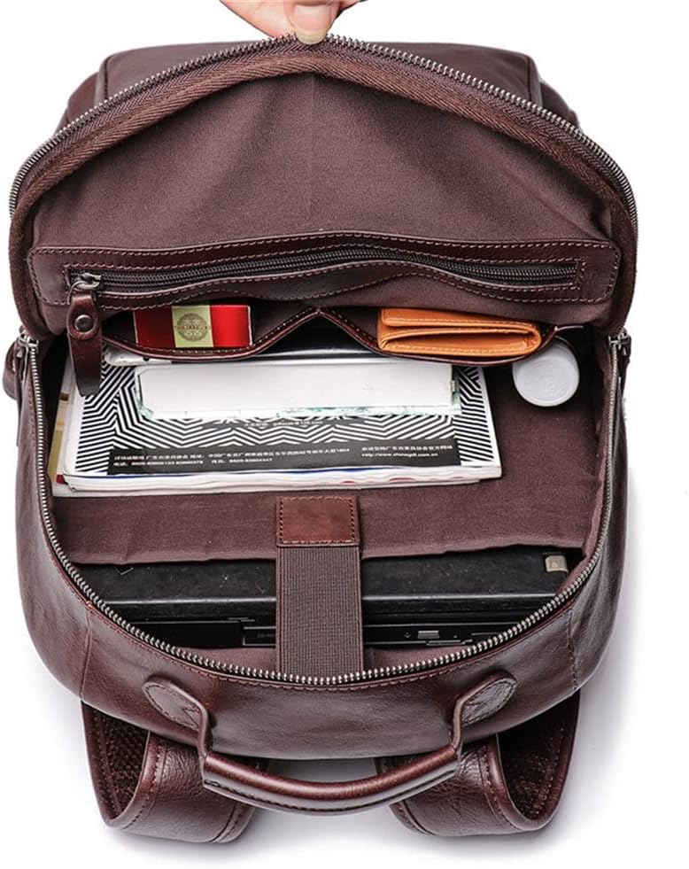 NSUQOA JSEIAJB Original Men's Backpack Retro Large Capacity Backpack Travel Computer Bag Casual Men's Bag - Image 4