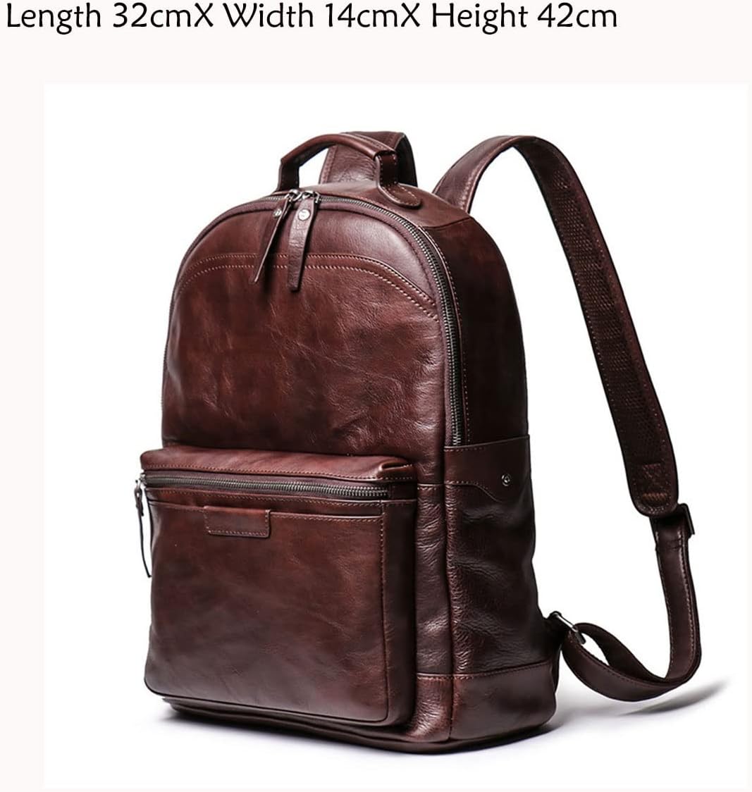 NSUQOA JSEIAJB Original Men's Backpack Retro Large Capacity Backpack Travel Computer Bag Casual Men's Bag - Image 5