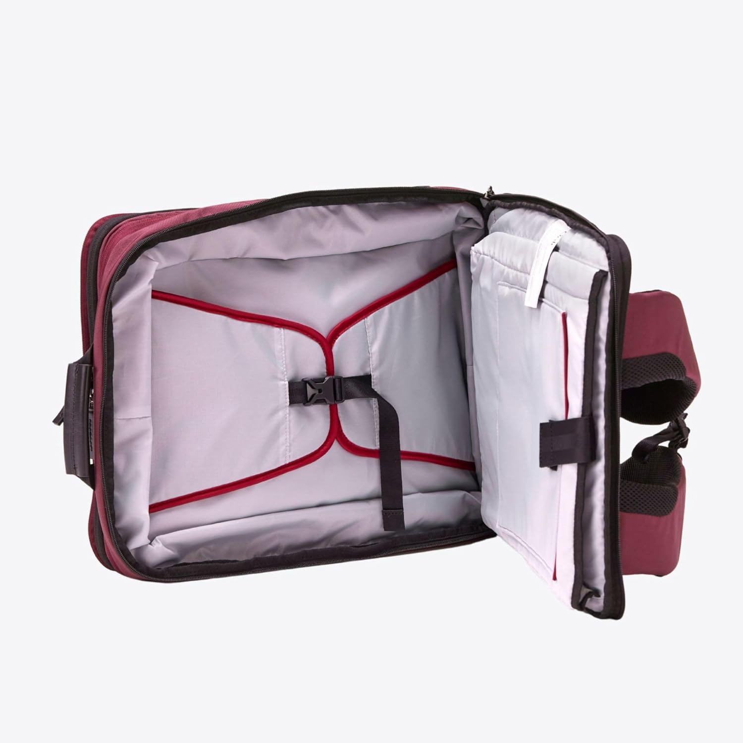 ONLI TRAVEL Trilogy Double Pack - World class multiple use backpack - expands into a weekender bag - splits into two seperate bags - handles two 17\u201D laptops and two tablets (Red) - Image 5