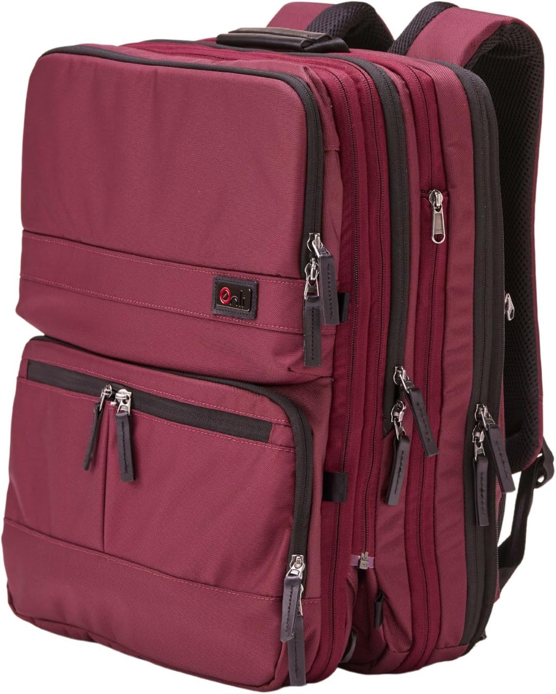 ONLI TRAVEL Trilogy Double Pack - World class multiple use backpack - expands into a weekender bag - splits into two seperate bags - handles two 17\u201D laptops and two tablets (Red)