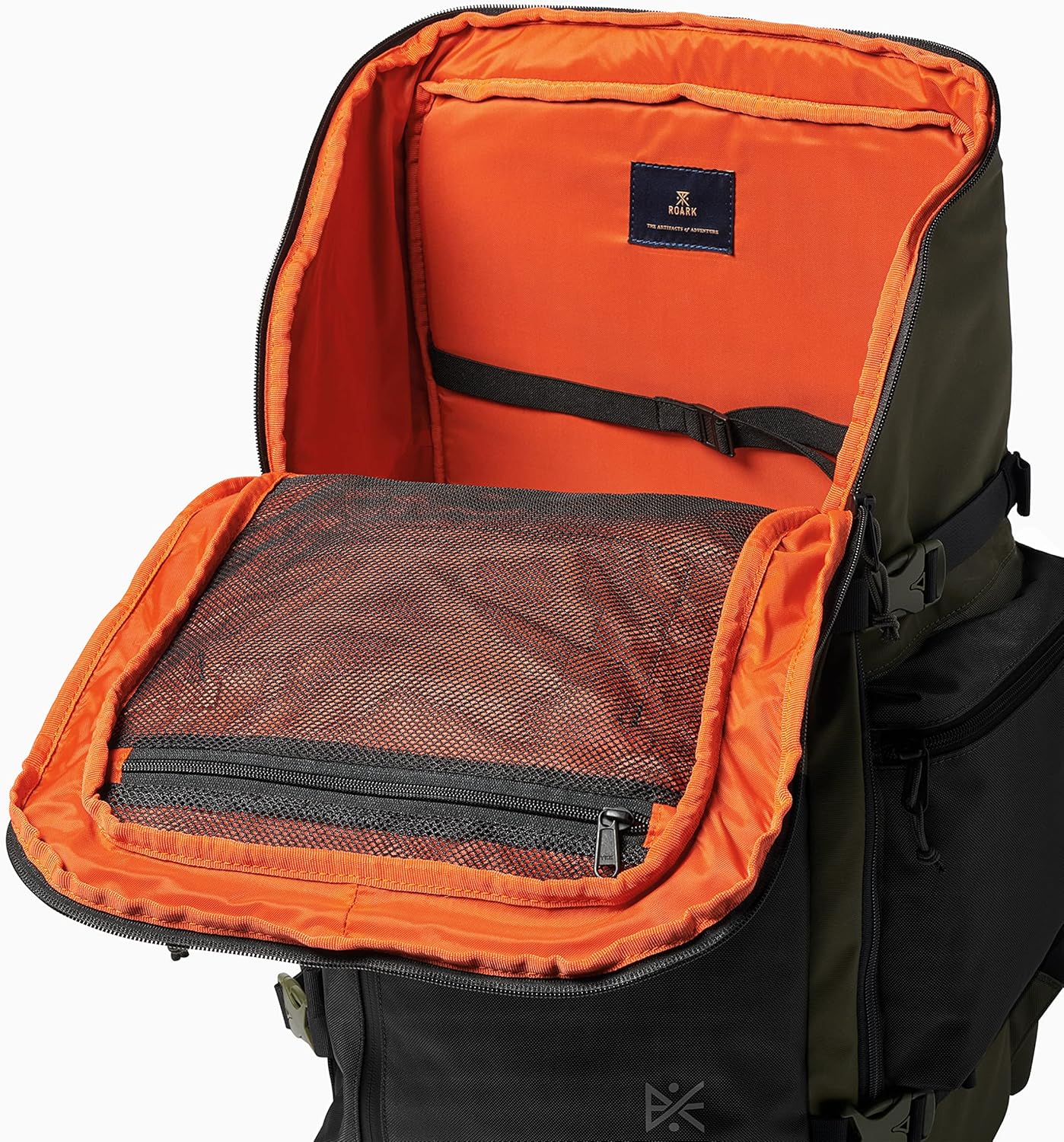 Roark 5 Day Mule 55L Backpack, Multi-Day Travel Pack with Laptop Storage, Military - Image 4