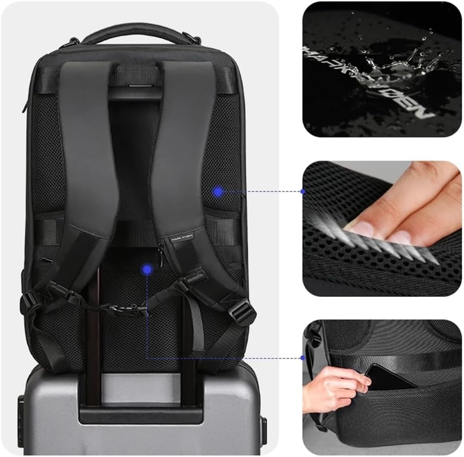 THJKUPO Large Capacity Men's Backpack Portable Lightweight Waterproof Travel Bag 16 Inch Anti-theft Laptop Bag - Image 3