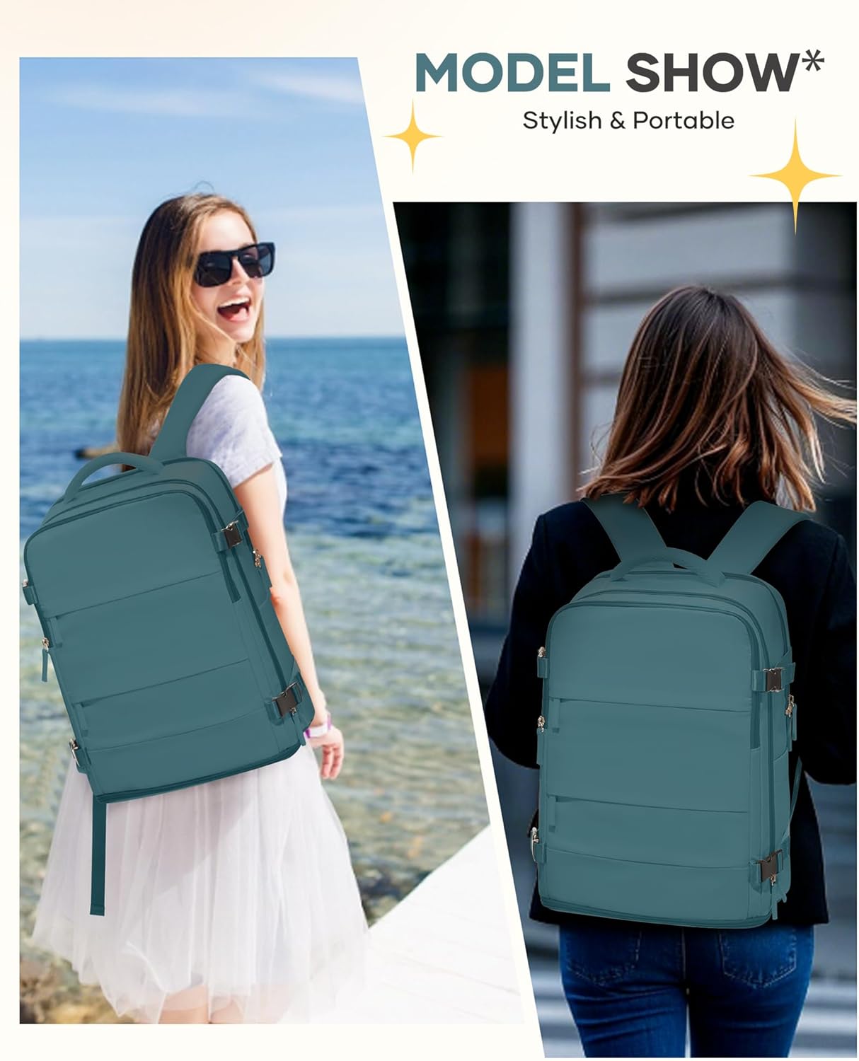 Travel Backpack For Women Men Airline Approved Carry On Backpack Flight Approved Waterproof Sports Luggage Backpack Casual Daypack Small Hiking Backpack - Image 3