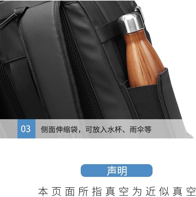 Travel Backpack Large Capacity Business Luggage Laptop Bag Vacuum Compression Multifunctional Men's Backpack Expansion (grey) - Image 8