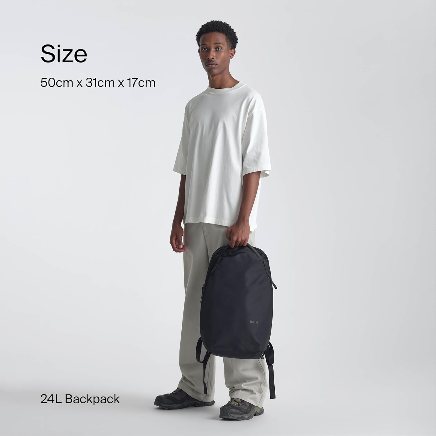 Urth Norite 24L Modular Camera & Laptop Travel Backpack \u2014 Water Resistant, Anti-Theft, Recycled Bag for DSLR, 13-16 Inch Laptop in Black - Image 8