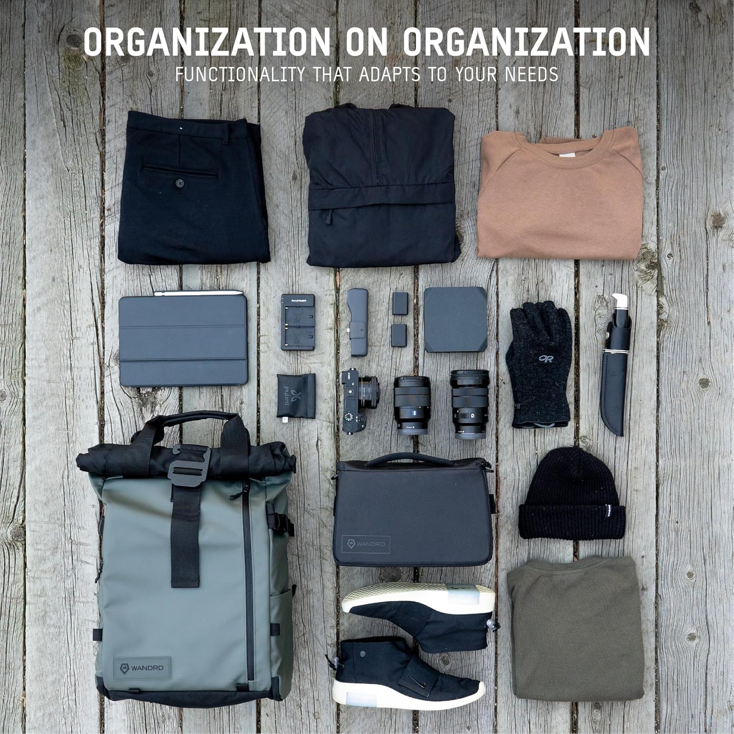 WANDRD PRVKE 31L, V3 Backpack: Weather-Resistant Travel & Camera Backpack with Laptop Sleeve, Quick Side Access, Clamshell Opening \u2013 Ideal Photography & Travel Bag (Black) - Image 9