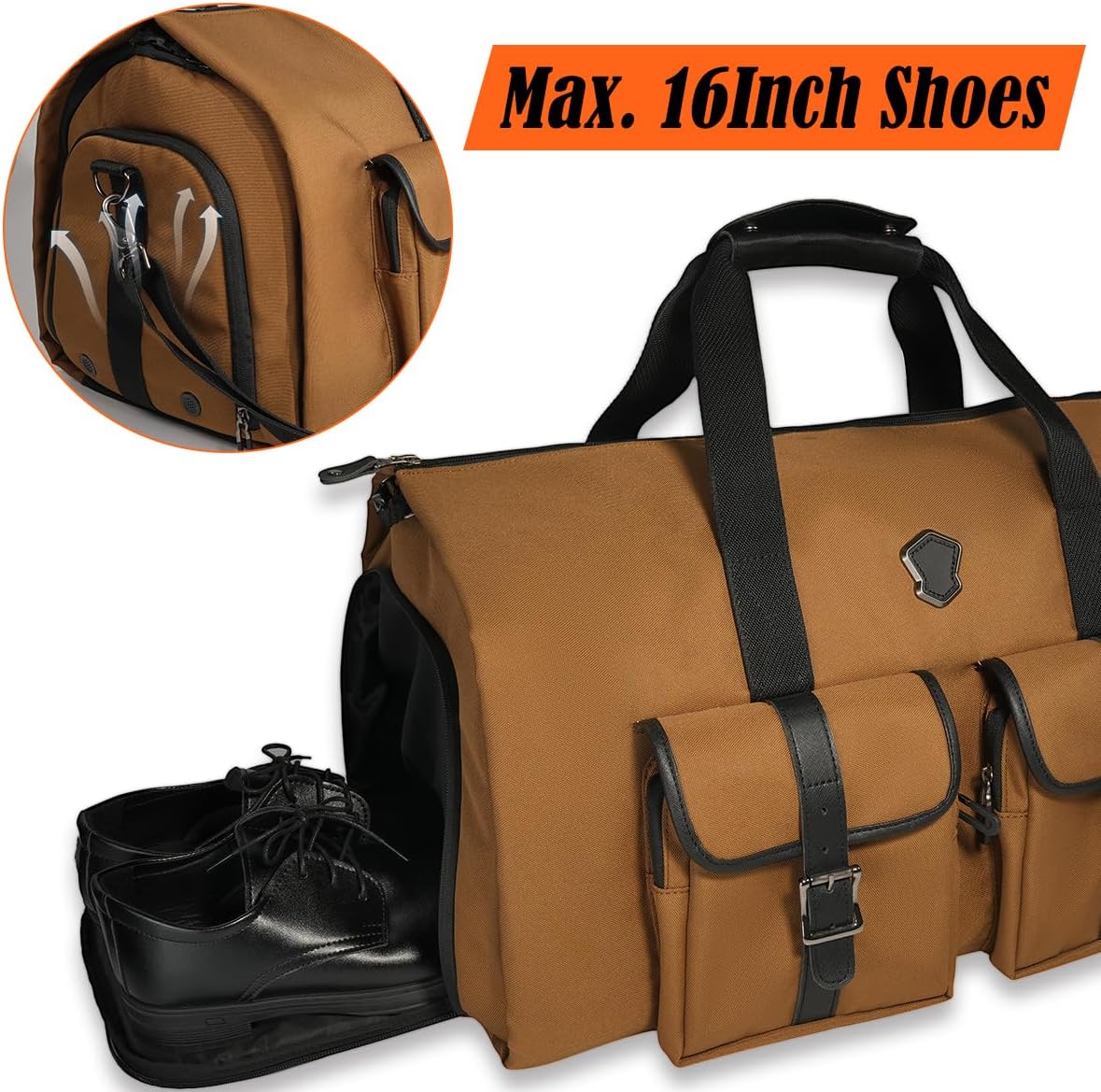 WELKINLAND 24H Business Laptop Backpack 48H Garment Duffle Bags For Travel - Image 7