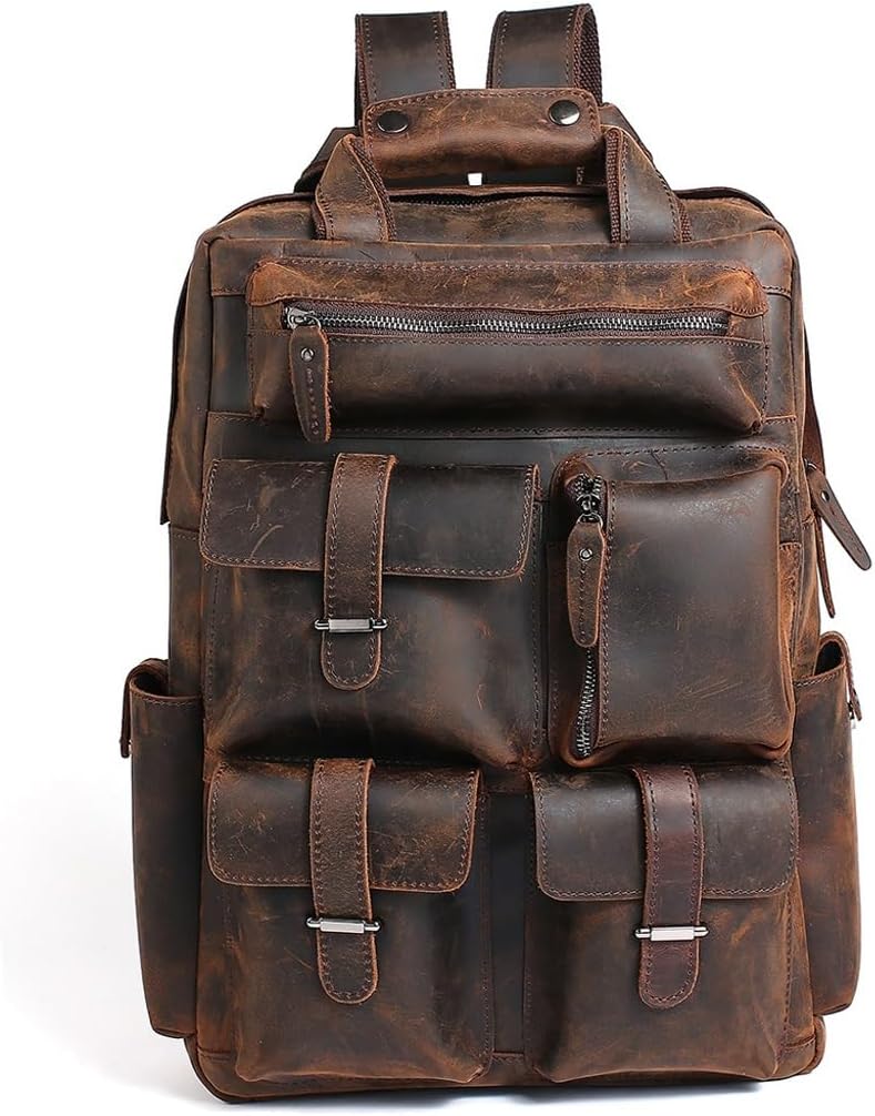 YUYUFA Laptop Large Backpack Casual Bookbag Daypack Camping Travel Rucksack