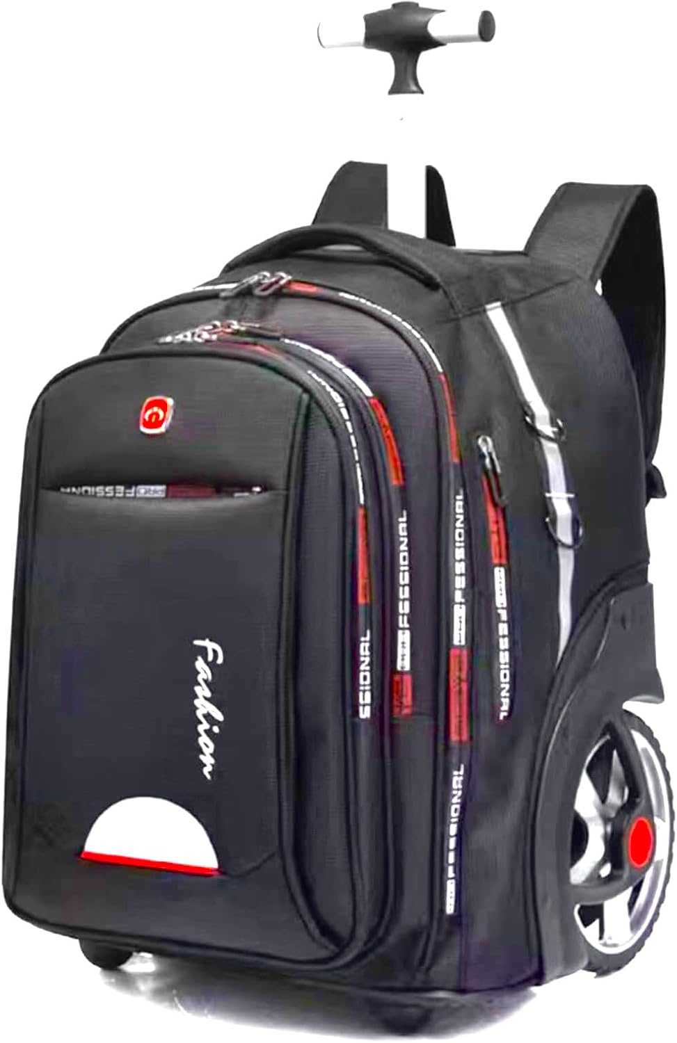 YWAOTRGY Quality Travel Rolling Backpack for Adults, 22 Inch Laptop Backpack with Wheels, Large Waterproof Roller Backpack, Wheeled Backpack for Business(Black)